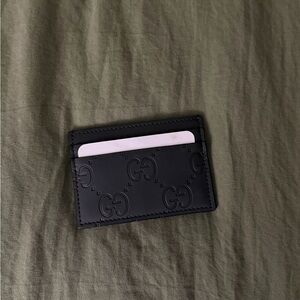Gucci Black Rubber Card Holder